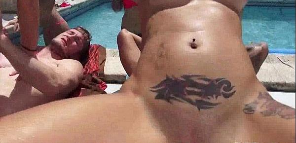  College pool party turns into orgy Bianca B, Sasha Summers 5